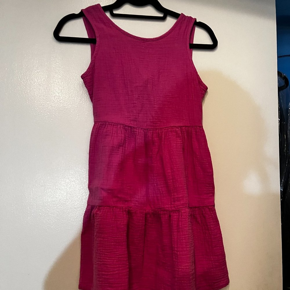 Cat & Jack Pink 100% Cotton‎ Girls Dress Size L 10/12